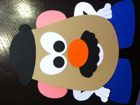 Pin The Face On Mr Potato Head, Mr Potato Head Craft, Toy Story Theme, Baby Art Projects, Mr Potato, Mr Potato Head, Toy Story Birthday Party, Preschool Arts And Crafts, Potato Head