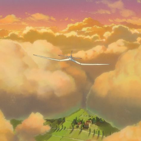 Yellow Ghibli Aesthetic, Ghibli Wallpapers, Hayao Miyazaki Art, Ghibli Aesthetic, Miyazaki Art, Wind Rises, Ghibli Studio, Childhood Movies, Foxtrot