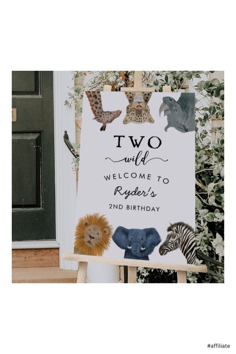 4th Birthday Party For Boys, Safari Theme Birthday Party, 4th Birthday Boys, Zoo Birthday Party, 2nd Birthday Party For Boys, Wild Birthday Party, 2nd Birthday Boys, Animals Safari, Safari Theme Birthday