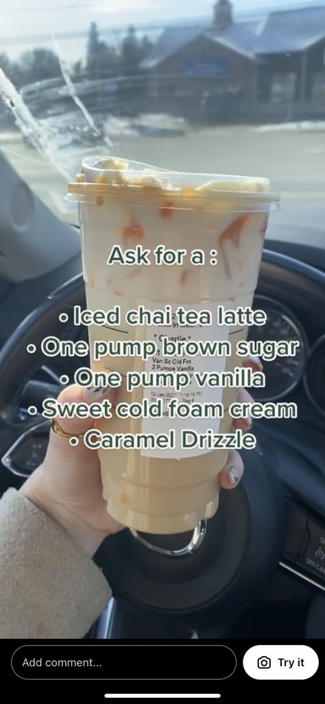 Resep Starbuck, Starbucks Drink Menu, Starbucks Secret Menu Recipes, Cold Starbucks Drinks, Starbucks Drinks Diy, Secret Starbucks Recipes, Iced Starbucks Drinks, Coffee Recipes Starbucks, Healthy Starbucks Drinks