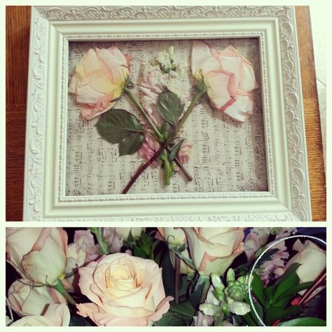 Pressed roses in a frame with scrapbook paper behind them!!! Now they can live forever!!! How To Keep Roses Forever Dried Flowers, Pressing Roses, Rose Petal Art, Preserving Roses, Pressed Roses, Dried Flowers Diy, Wedding Shadow Box, Petal Art, Dried Roses