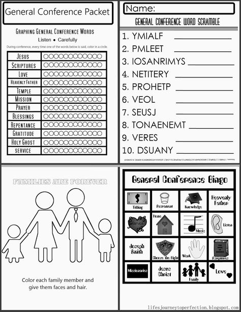 Read the comment under the blog post! Good idea! Life's Journey To Perfection: General Conference Printable for Primary Primary Conference Packets, General Conference 2023 Printables, Lds General Conference Activities Primary, Primary General Conference Packet 2023, October 2023 General Conference Packets, Lds Conference Activities, General Conference Activities For Kids, General Conference Printable, General Conference Packets