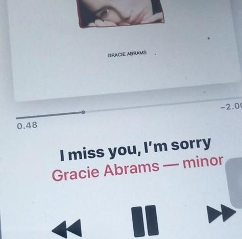 Minor Gracie Abrams, Gracie Core, Good Riddance, M Sorry, I Miss U, Gracie Abrams, Im Sorry, I Love Music, I'm Sorry