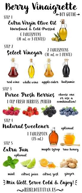 Diy vinnagrette Berry Vinaigrette, Healthy Seasonings, Drinks Recipe, Candida Diet, Homemade Salads, Vinaigrette Dressing, Homemade Salad Dressing, Nutrition Guide, Eat Clean