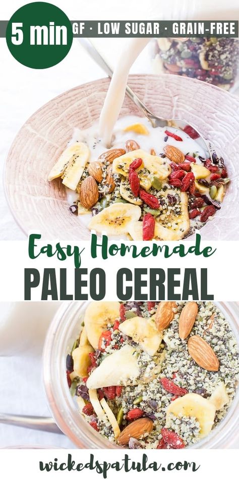 Paleo Cereal Recipe, Paleo Cereal, Quick Paleo, Paleo Breakfast Easy, Homemade Cereal, Against All Grain, Best Paleo Recipes, Paleo Recipes Breakfast, Healthy Vegan Breakfast