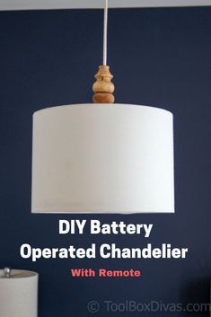 DIY light fixture. DIY drum shade chandelier. Hanging lamp @ToolboxDivas #Budgetdecor Inexpensive Chandelier, Light Fixture Diy, Battery Operated Chandelier, Lights In Bedroom, Diy Light Fixture, Diy Drum Shade, Diy Drum, Drum Shade Chandelier, Ceiling Mounted Light