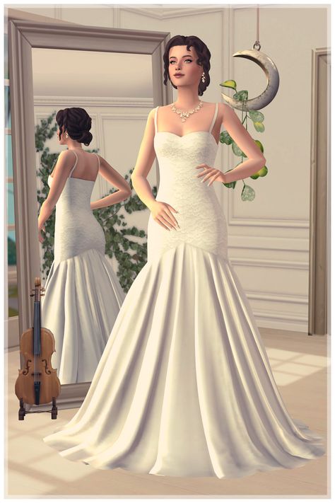 I am obsessed with wedding fashion... so, because literally no one asked for it, here’s a lookbook series for other wedding... Sims 4 Cc Maxis Match Wedding Dress Patreon, Sims 4 Boho Wedding Dress, Sims 4 Mm Wedding Dress, Sims 4 Vail, Sims 4 Prom Dress Cc Maxis Match, Sims 4 Wedding Dress Maxis Match, The Sims 4 Mods Dress, Sims4 Wedding Dress, Ts4 Wedding Dress