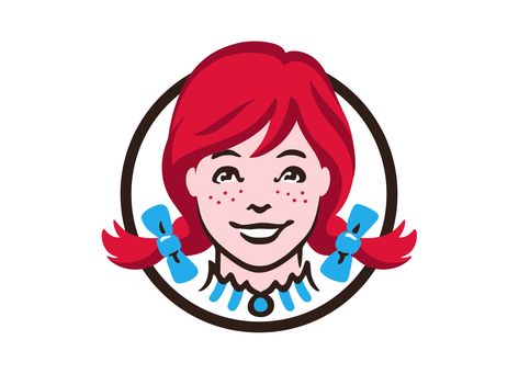 Color Wendys Logo Wendys Logo, Famous Logos, Hidden Messages, Secret Menu, Corporate Logo, Fast Food Restaurant, Logo Tee, Modern Logo, Vector Logo