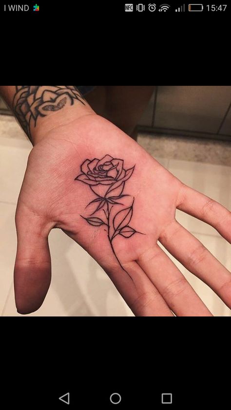 Hand Tatto, Tattoo Rose, Rosen Tattoo, Rose Tattoos, Hand Tattoos, Flower Tattoo, Arts And Crafts, Tattoos