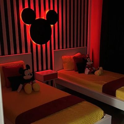 Illuminated Mickey Head With Multicolor LED Lighting, Disney Wall Decor, Disney Theme, Mickey Mouse, LED Sign - Etsy Mickey Mouse Nursery, Mouse Nursery, Disney Wall Decor, New Palace, Kids Bedroom Designs, Disney Wall, Mickey Head, Led Sign, Disney Theme