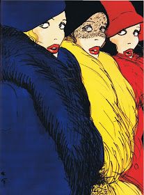 Rene Gruau, Arte Indie, Hats And Scarves, Fashion Illustration Vintage, Three Women, Art Et Illustration, Fashion Art Illustration, Art Pop, Fashion Illustrator