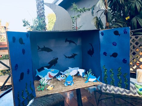 Shark project Shark Diorama, Shark Project, Show And Tell, Quick Saves