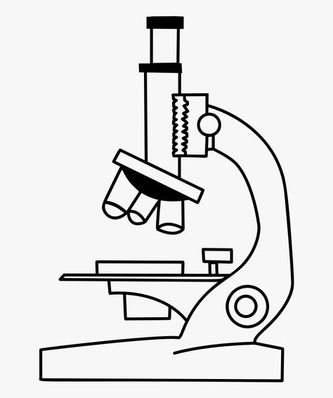 Microscope Drawing, Slide Drawing, Science Drawing, Easy Pictures To Draw, Lab Logo, Microscopic Images, Free Clipart Images, Line Art Vector, Microscopes