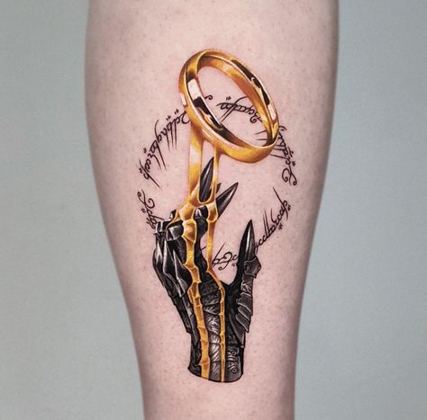 Tattoos With Gold Ink, Gold Ink Tattoo, Gold Tattoo Ink, Pikachu Tattoo, Lotr Tattoo, Atlas Tattoo, Lord Of The Rings Tattoo, Bestie Tattoo, Gold Tattoo