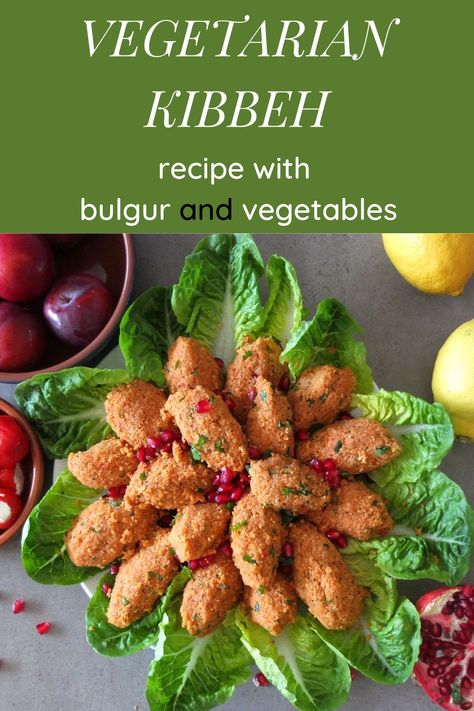 Lebanese Vegetarian Recipes, Lebanese Recipes Vegetarian, Vegetarian Kibbeh, Kibbeh Nayeh Recipe, Vegan Kibbeh, Finger Food Vegetarian, Kofta Recipe Vegetarian, Lebanese Meals, Healthy Lebanese Recipes