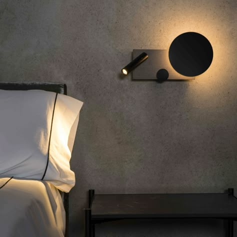 Apartment Lamps, Vibia Lighting, Bed Reading Light, Loft Wall, Circular Lighting, Bedside Wall Lights, Bed Lamp, Loft Lighting, Wall Lamp Design