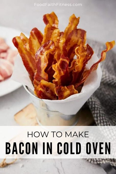 Want the crispiest strips you’ve ever had? Discover how to cook Bacon In a Cold Oven—a method that benefits from going slow ‘n’ low. Bacon In Cold Oven, Oven Bacon, Weekend Breakfast Recipes, Fast Healthy Breakfast, Perfect Bacon, Oven Baked Bacon, Beer Bacon, Bacon In The Oven, How To Make Bacon