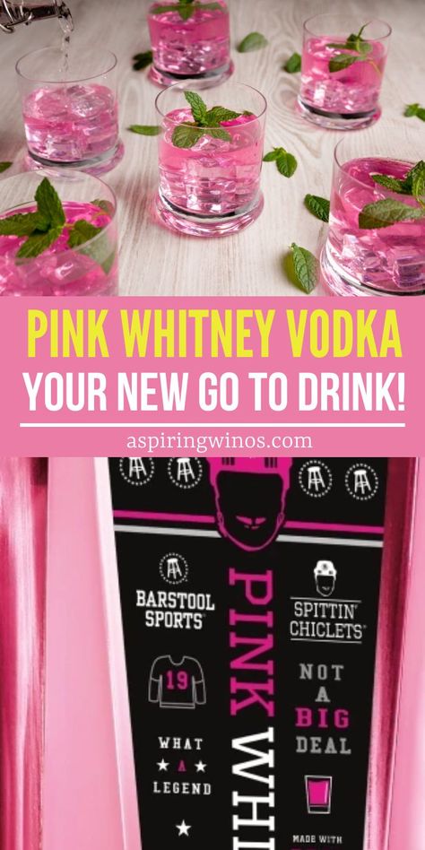 New Amsterdam Pink Whitney Vodka | What is Pink Whitney Vodka | Pink Lemonade Vodka | How to Drink Pink Whitney | Pink Whitney Cocktail Ideas | NHL Lemonade Vodka | Flavored Vodka for Guys Drinks Made With Pink Whitney, What To Mix With Pink Whitney Vodka, Vodka Pink Drink, Pink Whitney Shooters, Pink Whiskey Drinks, Pink Whitney Vodka Drinks Recipes, Pink Whitney Shots, Mix Drinks With Pink Whitney, Pink Shots Alcohol