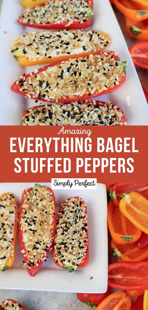 Everything Bagel Stuffed Peppers, Cucumber Cream Cheese And Everything Bagel Seasoning, Everything Bagel Stuffed Mini Peppers, Recipe With Everything Bagel Seasoning, What To Make With Everything Bagel Seasoning, Bell Pepper With Cream Cheese Snack, Peppers With Cream Cheese And Everything Bagel Seasoning, Everything Bagel Seasoning Recipes Keto, Everything Bagel Bell Pepper