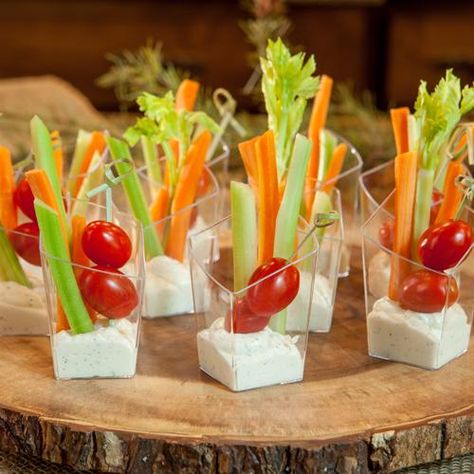 Mini Veggie Cups and Dip Recipe | Wind & Willow Veggie Dip Cups Party Appetizers, Veggie Jarcuterie, Veggie Sticks In A Cup, Vegetable Charcuterie Cups, Individual Veggie Cups For Party, Veggie And Dip Cups, Catering Recipes Dinner Parties, Salad Shooters Ideas, Plastic Cup Appetizers For Party