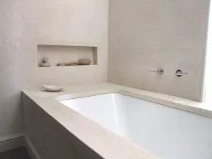 Bath Surround, Bathtub Surround, Polished Plaster, Tub Surround, Bathroom Taps, Dream Bathrooms, Tiny Bathroom, Rustic Bathroom, Dream Bathroom