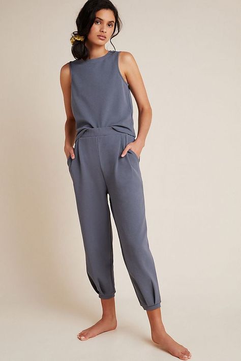 Loungewear Outfits, Comfy Pants, Night Looks, Lounge Pants, Outfits Casuales, Leisure Wear, Crop Tank, Anthropologie, Lounge Wear