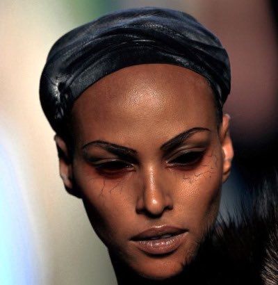 High End Homo on Twitter: "runway makeup at jean paul gaultier ss09… " Black Vampire, Vampire Makeup, Paul Gaultier Spring, Runway Makeup, Make Up Inspo, Paul Gaultier, Up Girl, Jean Paul, Jean Paul Gaultier