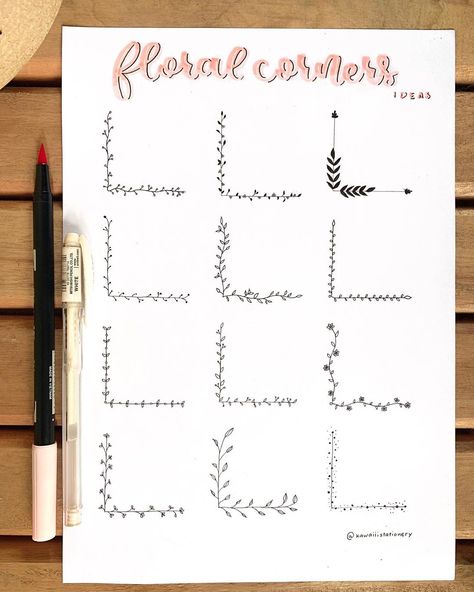 https://www.instagram.com/p/B_IJsQ5hS_R/?igshid=14i9kmjhagbdy Corner Border Ideas, Easy Turkey Dinner, Floral Corner Border, Turkey Dinner Recipes, Borders Bullet Journal, Corner Drawing, Turkey Casserole Recipe, Leftover Turkey Casserole, Boarders Designs For Projects