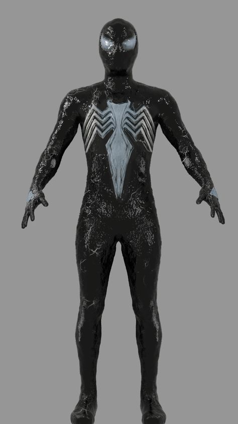 Miles Morales Symbiote Suit, Symbiote Suit Concept, Symbiotes Spiderman, Spider Man 2 Symbiote Suit, Venom Suit, Symbiote Suit, Knight Dragon, Marvel's Spider-man 2 Black Suit, Deco Tv