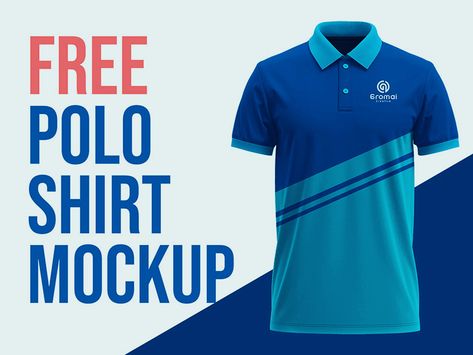 Polo Shirt Mockup Template Tshirt Mockup Free, Polo Shirt Mockup, Photoshop Templates Free, Book Cover Mockup, Polo Design, Psd Template Free, Photoshop Template, Best Templates, Mockup Free Psd