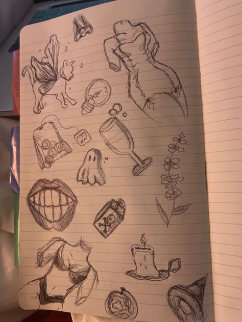 Sketches On Homework, Rough Drawing Sketches, Rough Sketches Doodles, Messy Sketches, Rough Drawing, Minecraft Outfits, Pencil Sketches Easy, Rough Sketches, Ruled Paper