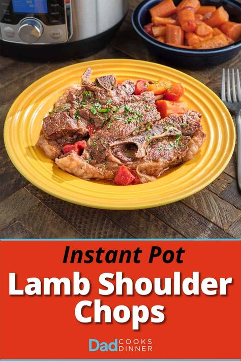 Instant Pot Lamb Shoulder Chops. Pressure cooker lamb chops, with flavors from the south of France. #InstantPot #InstantPotRecipe #PressureCooker #PressureCookerRecipe @InstantPotOfficial Instant Pot Lamb Shoulder, Instant Pot Lamb Shoulder Chops, Lamb Shoulder Chops Recipes Instant Pot, Pressure Cooker Lamb Chops, Lamb Loin Chops Instant Pot, Lamb Chop Recipes Instant Pot, Instant Pot Lamb Chops, Lamb Shoulder Chops Recipes, Pressure Cooker Lamb