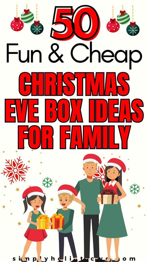 50 Magical Christmas Eve Box Ideas For All Ages! - Simply Holistic Wellness Christmas Eve Traditions Families, Fun Ideas For Christmas, Christmas Activities For Adults, Christmas Eve Box For Adults, Christmas Eve Box For Kids, Christmas Eve Box Ideas, Teen Boxing, Christmas Eve Boxes, Its Christmas Eve