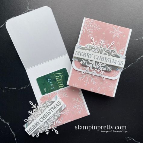 Gift Card Holders Stampin Up, Card Holder Diy, Gift Card Holder Diy, Clone Cards, Mary Fish, Gift Cards Money, Stampin Pretty, Money Card, Christmas Gift Card Holders