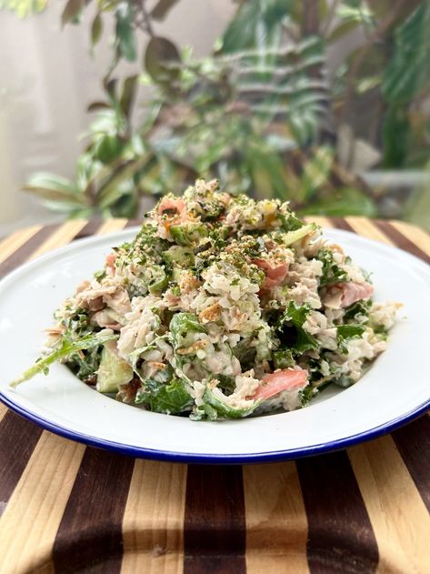 Mandys Salad, Cooked Sushi, Sushi Salad, Kewpie Mayo, Mediterranean Bowls, Crispy Shallots, Salad Meal Prep, Pickled Ginger, Spring Onions