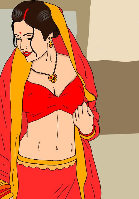 #sexy #indianbhabhi #art
#indianart #red #beautiful
#digitalart #beautifulwomen
#indianwomen #cut Indian Cartoon Art, Human Painting, Savita Bhabhi, Indian Comics, Hindi Comics, Adult Stickers, Body Image Art, Indian Women Painting, Women Painting