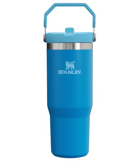 These bold, colorful tumblers are made to keep you hydrated in a fully functional style. Ideal for car commutes or workouts at home, it has a built-in flip straw for easy and effortless sipping. Snap it shut and the double-wall vacuum insulation will keep your drink extra cold for hours. It fits comfortably in your vehicle’s cup holder (treadmills and spin cycles, too!), and the folding handle lets you quickly grab and go. To help you live a sustainable lifestyle, the IceFlow Tumbler is made in Stanley Water Bottle, Stanley Iceflow, Straw Tumbler, Workouts At Home, Functional Style, Vacuum Bottle, Tea Storage, Job Interview Tips, Food Jar