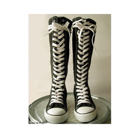 0 Converse Boot, White Sneaker Boots, Punk Rock Men, Converse Boots, Punk Shoes, Punk Boots, Cheap Sneakers, Black And White Sneakers, Black Knee High Boots