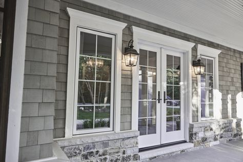 French Doors | Reliable and Energy Efficient Doors and Windows | JELD-WEN Windows & Doors French Doors Patio Exterior, Diy Dream Home, Hinged Patio Doors, Hampshire House, Porch Windows, French Doors Exterior, Replacement Windows, French Doors Patio, French Windows