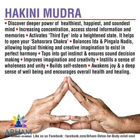 Images By Atul On Atul's Healthy Tips 6CF Hakini Mudra, Pressure Point Therapy, Chakra Chart, Hand Mudras, Improve Immune System, Chakra Health, Yoga Facts, Mantra For Good Health, Yoga Hands