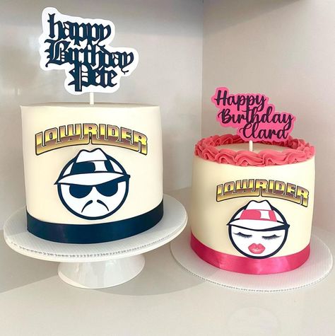 Lowrider Cake Ideas, Lowrider Birthday Cake, Cholo Party Decorations, 50s Birthday, Pinup Party, 21 Party, Chola Style, Birthday Picnic, 21st Party