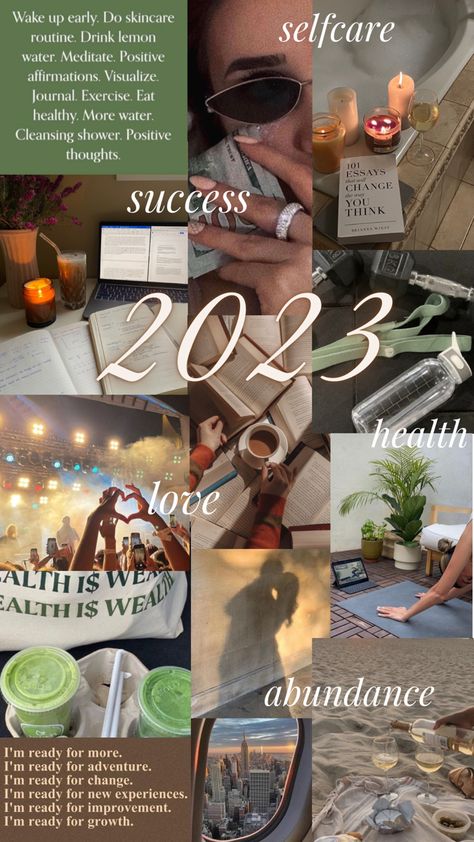 goals, health, wellness, self care Goal Ideas For 2023, How To Become The Best Version Of You, Becoming The Best Version Of Yourself, Goals For 2023 List, Aesthetic Flower Stickers Printable, Habits Motivation, Goals For 2023, Boss Planner, Manifesting Goals