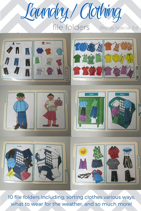 Laundry Life Skill File Folders Activities for Special Education Special Education Transition, Vocational Activities, Life Skills Class, Functional Life Skills, Life Skills Lessons, Life Skills Classroom, Teaching Life Skills, File Folder Activities, Visual Schedules