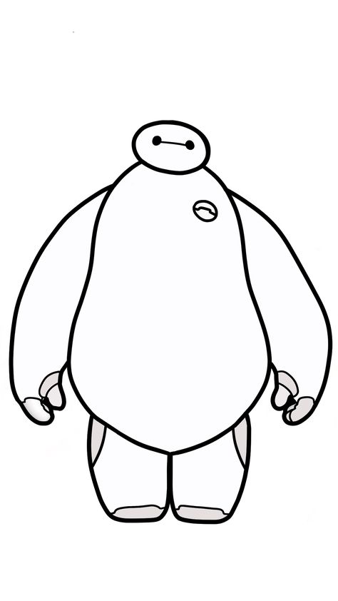 #baymax #bighero6 #movie #disney #character #cartoon #drawing #cute #white #procreate Baymax Drawing Easy, Pixar Characters Drawings, Baymax Sketch, Baymax Svg, Movie Character Sketch, Disney Outline, Baymax Drawing, Animated Movies Characters, Disney Animation Art