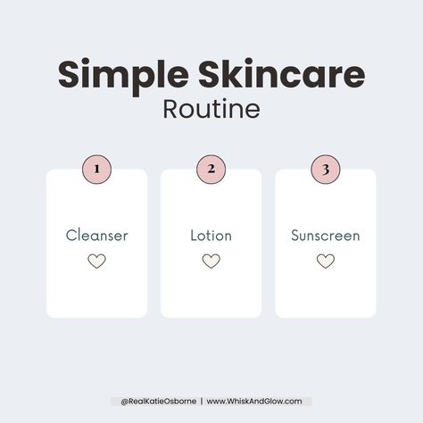 My go-to skincare routine in three simple steps. Keeping it effortless yet effective for a radiant, protected glow all day long Step 1: Cleanse. You've got to wash your face. It's important! Step 2: Moisturize. After that, don't forget to put on some hydrating lotion. Step 3: Sunscreen. Choose from either a chemical or a barrier sunscreen. Simple yet essential for a healthy, glowing complexion! Who else follows this straightforward and simple skincare routine? Share your skincare tips bel... A Barrier, Simple Skincare Routine, Makeup Must Haves, Sunscreen Lotion, Glowing Complexion, Skincare Tips, Mom Help, Wash Your Face, Simple Skincare