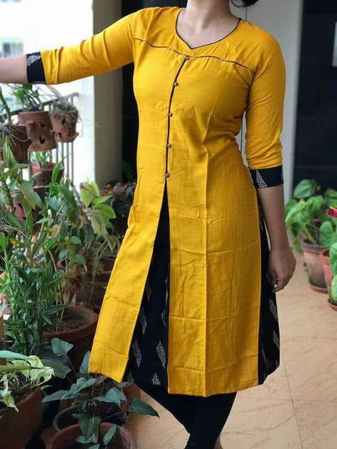 Computer Work Designs, Types Of Kurti, Kids Frocks Design Cotton, Chudidhar Designs, Kurti Women, Salwar Neck Designs, Classy Yet Trendy, New Kurti Designs, New Kurti