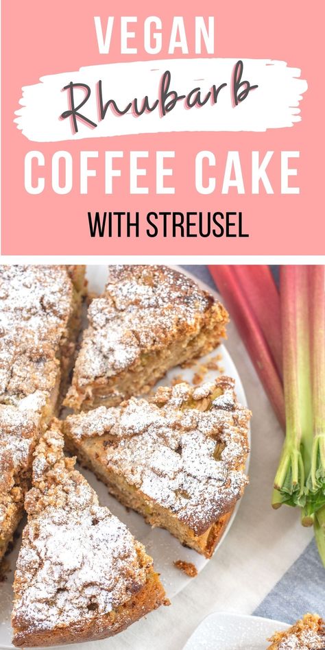 Gluten Free Rhubarb Recipes, Rhubarb Squares, Rhubarb Crumble Cake, Vegan Rhubarb, Rhubarb Coffee Cake, German Cakes Recipes, Rhubarb Dessert, Naturally Sweetened Desserts, Rhubarb Rhubarb