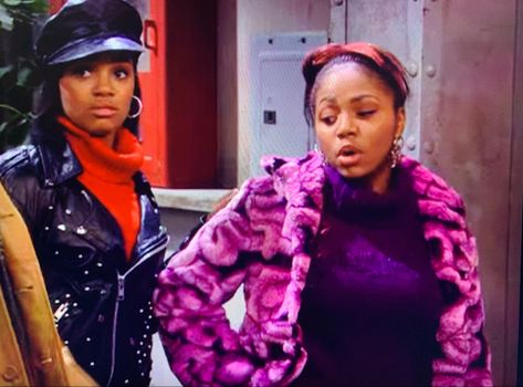 Spirit one on one, black girl purple fur coat Breanna One On One, Purple Fur Coat, Kyla Pratt, Bratz Aesthetic, Girls Fur Coat, Pink Glamour, Celebrity Trends, Everything Pink, Black Culture