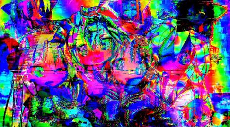 Eyestrain Aesthetic, Glitch Anime, Bass Boosted, Trippy Wallpaper, Glitch Art, Anime Wall Art, Trippy Art, Hippie Art, Original Song