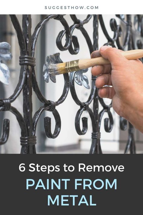 How to Remove Paint from Metal- Easy 6 Steps Method Stripping Paint From Metal, Paint Remover From Metal, How To Strip Paint Off Metal, How To Remove Paint From Metal, Remove Paint From Metal, How To Remove Paint, Strip Paint, Metal Staircase, Removing Paint